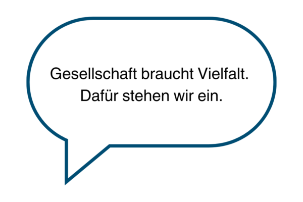 Die DAG SHG bezieht Stellung für Vielfalt und Demokratie